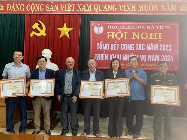 Hội Luật gia Hà Tĩnh tổng kết năm 2023 và triển khai công tác năm 2024